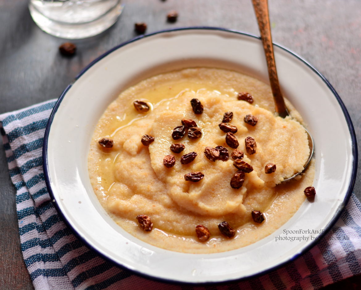 Sandah Guri Recipe (Assamese Roasted Rice Flour Porridge)