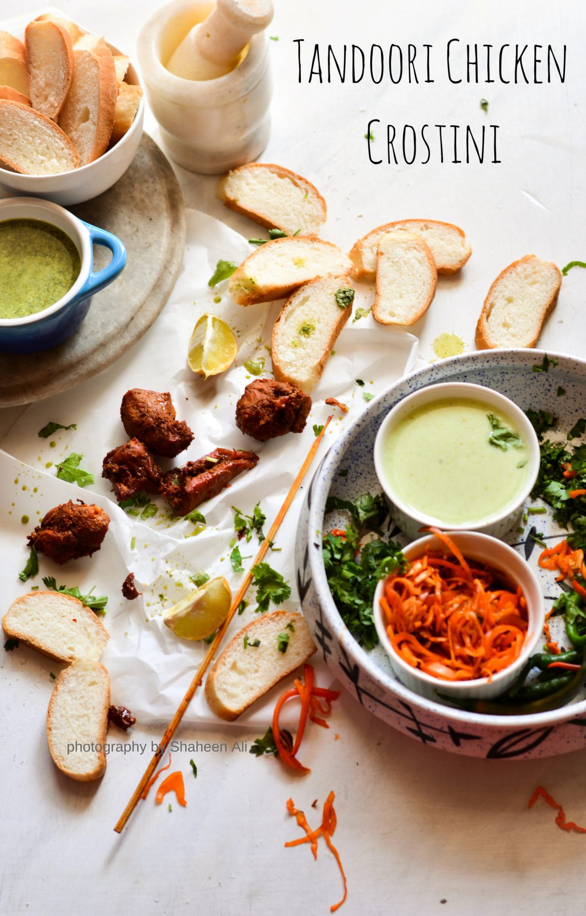 Tandoori Chicken Crostini