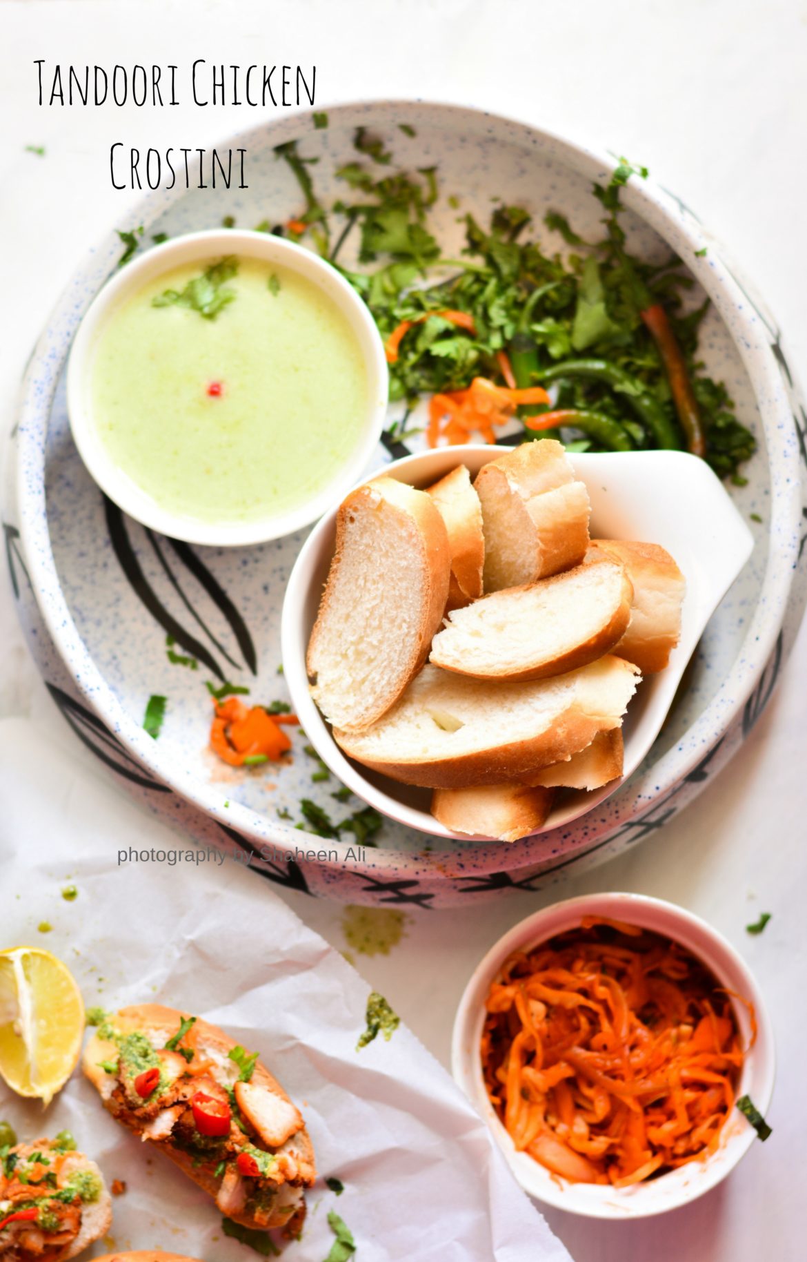 Tandoori Chicken Crostini