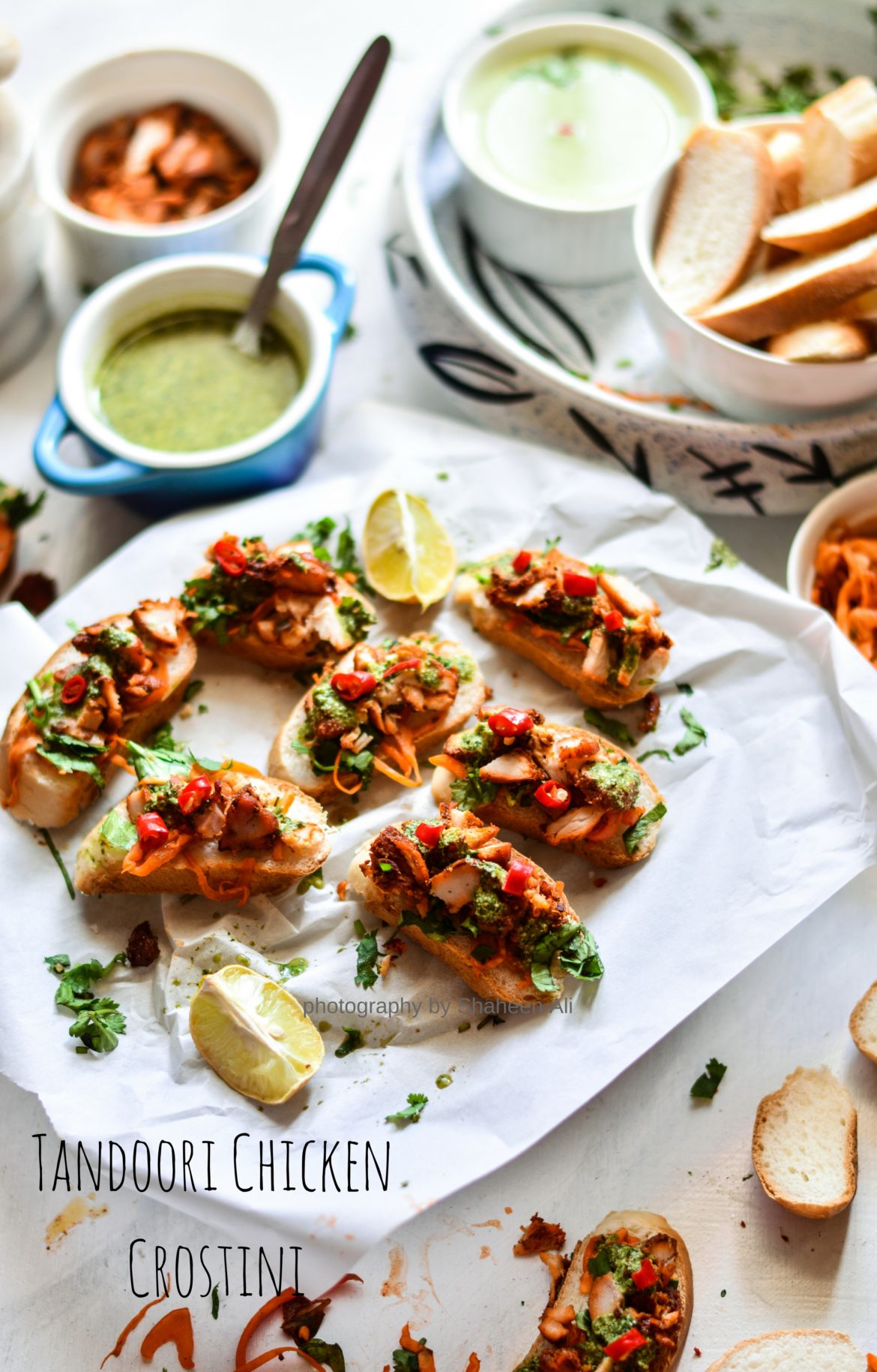 Tandoori Chicken Crostini