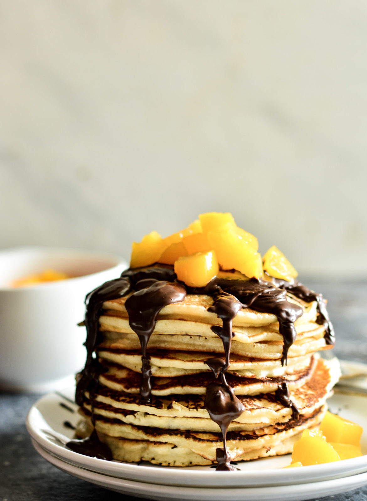 peach pancake