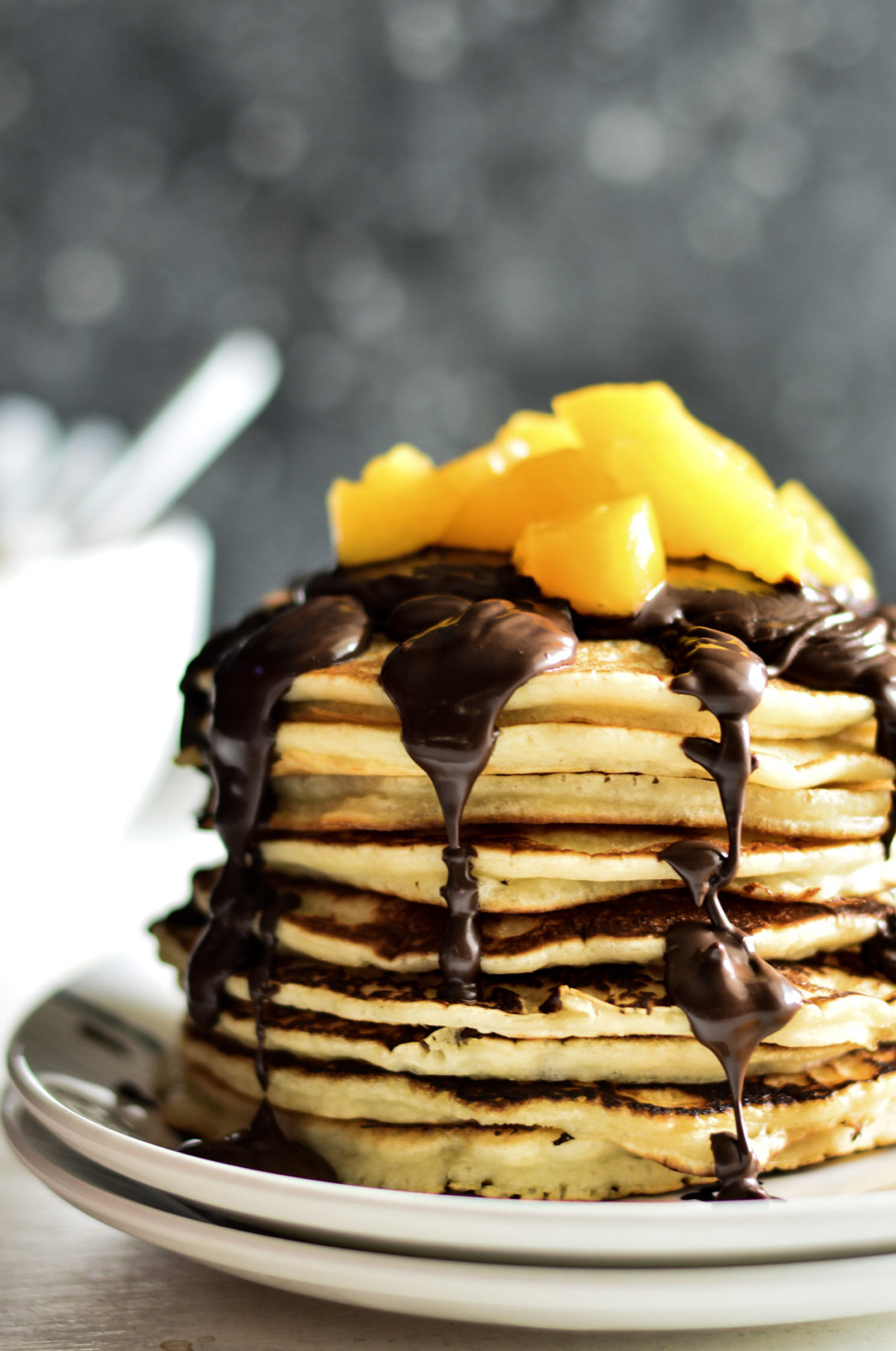 peach pancake