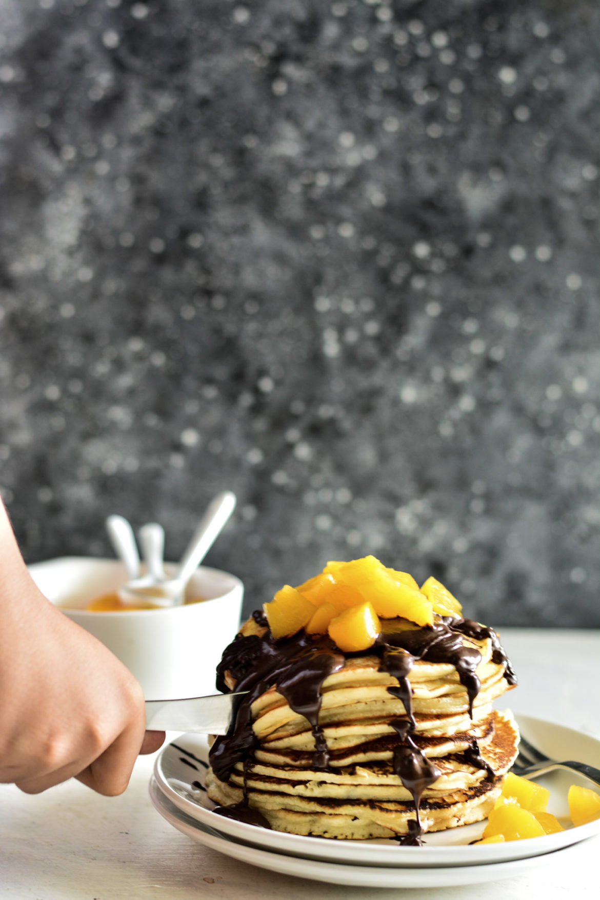peach pancake