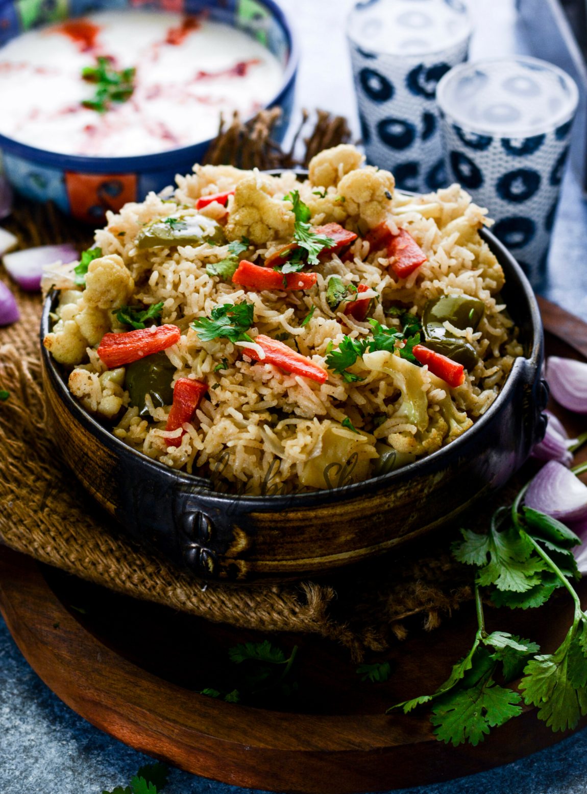 Brown Rice Veg Pilaf