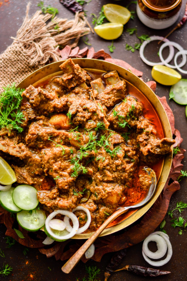 Kosha Manghso / Bengali Mutton Kasha / Calcutta Style Mutton Curry