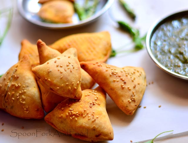 PUNJABI SAMOSA - AIR FRIED Recipe Spoon Fork And Food PUNJABI SAMOSA - AIR FRIED Recipe Spoon Fork And Food