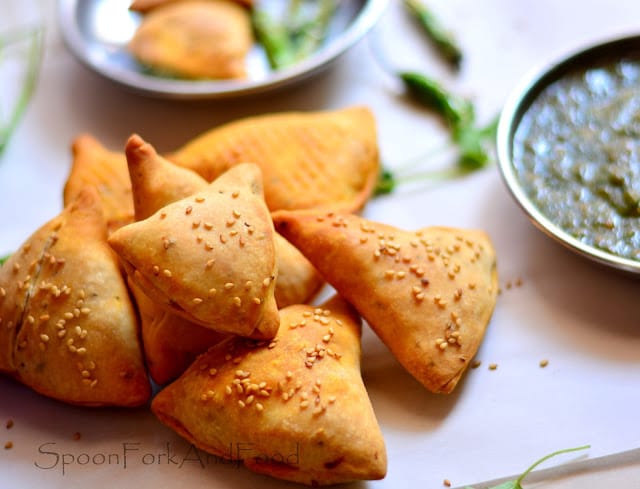 PUNJABI SAMOSA - AIR FRIED Recipe  Spoon Fork And Food