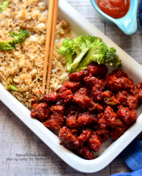 Kung Pao Chicken With Vegetable Fried Rice
