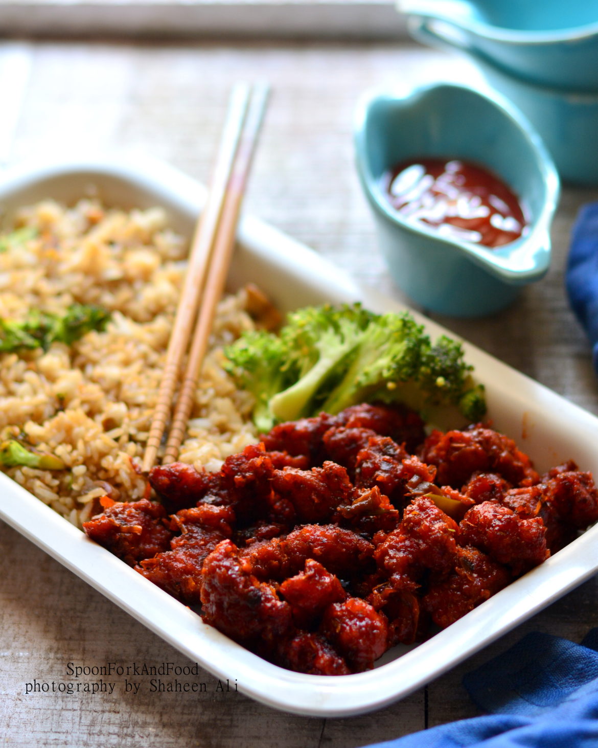  Kung Pao Chicken With Vegetable Fried Rice 