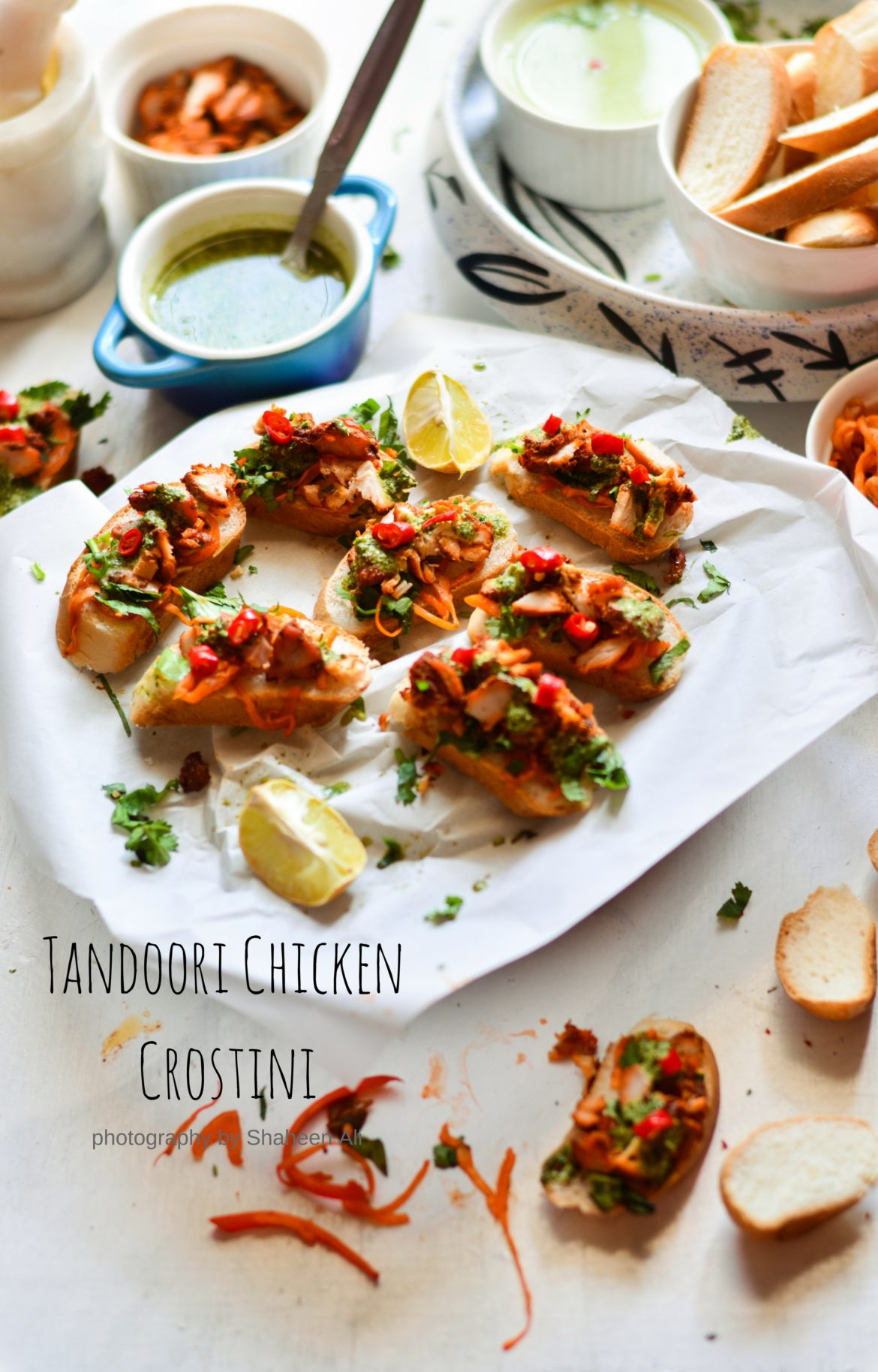 Tandoori Chicken Crostini