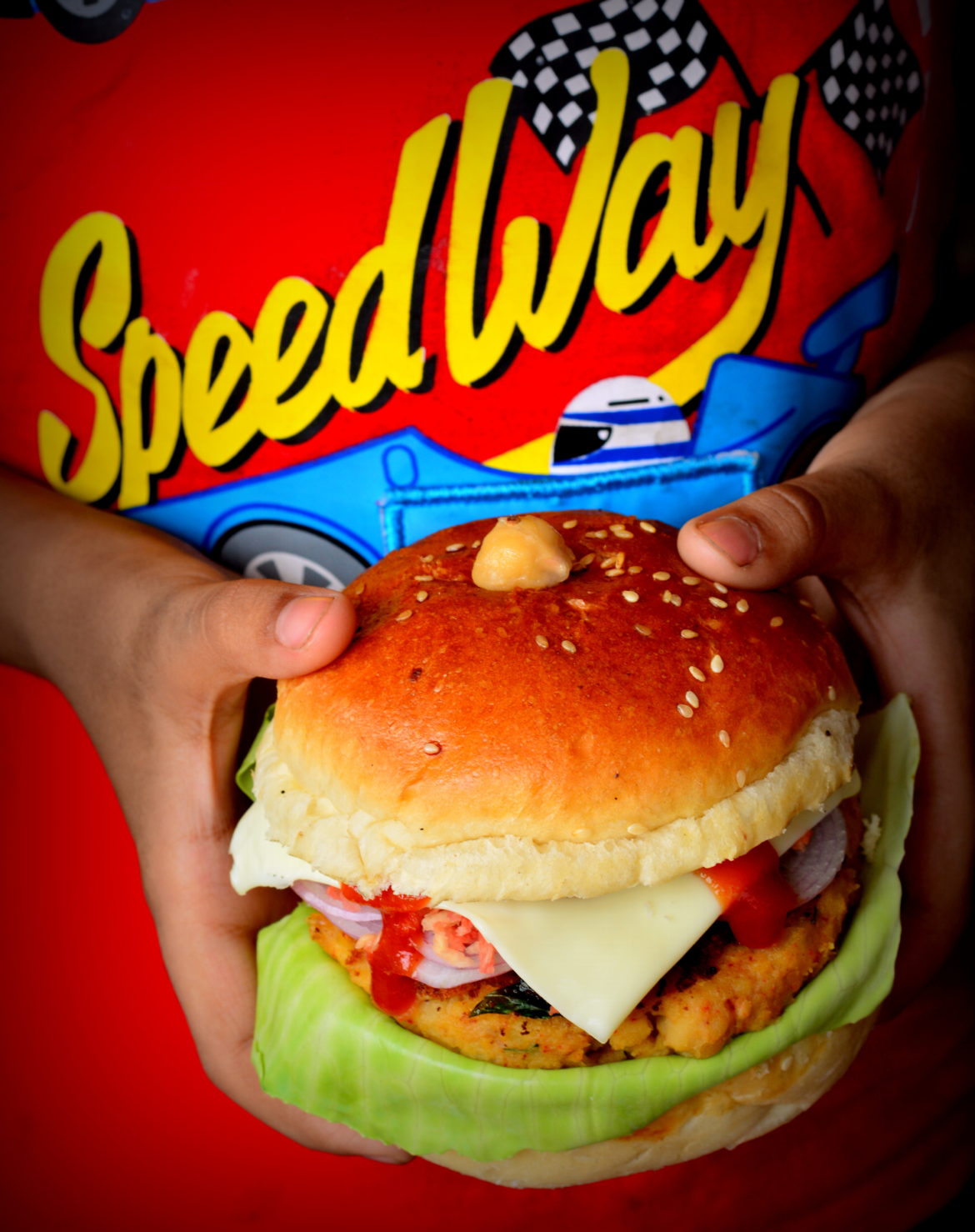 Tahini Infused Chickpea Burger (Air-fried Patty)