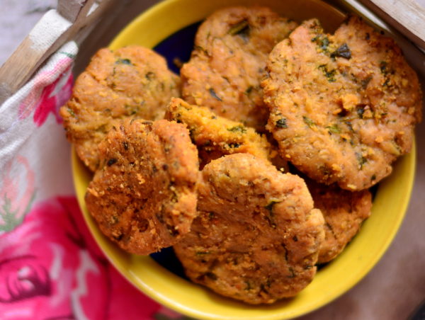 Baked Karela Crackers