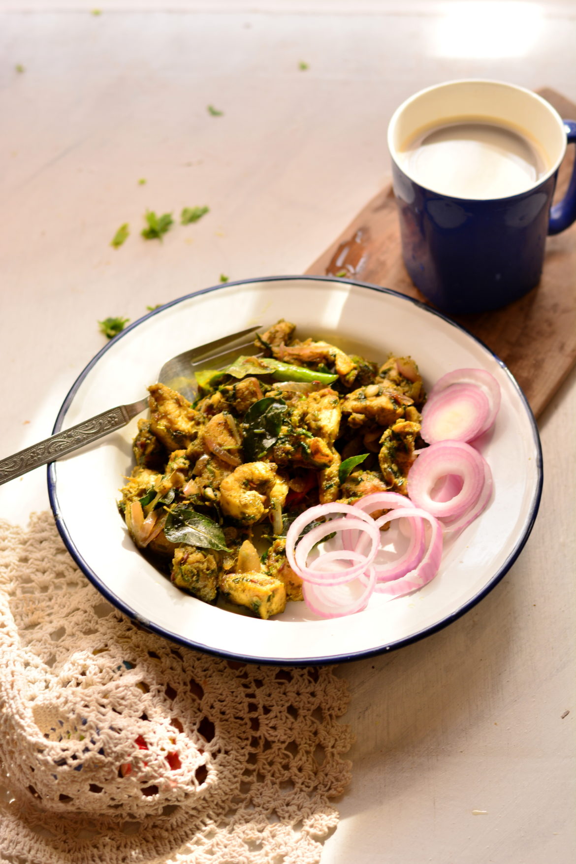 Andhra Style Green Chilli chicken 