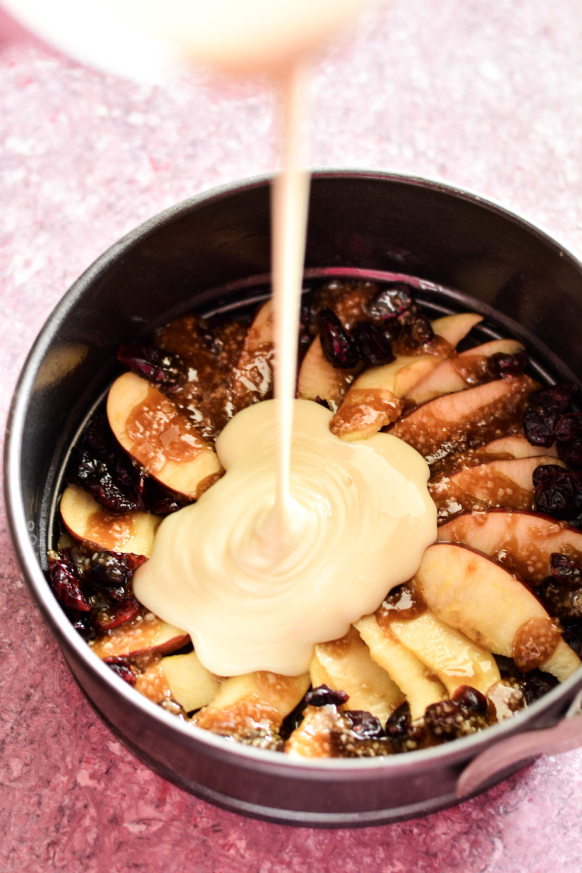 Apple & Cranberry Upside Down Cake