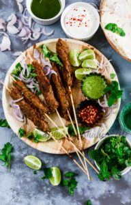 Stove Top Mutton Seekh Kebabs