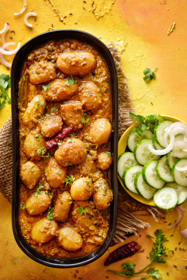Dum Aloo In Mealthy Multi Pot • Spoon Fork And Food